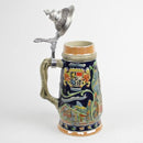 Ceramic Beer Stein Ludwig Theme w/Lid - GermanGiftOutlet.com
 - 4