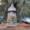 Bavarian Castle Engraved Ceramic Beer Stein w/Lid