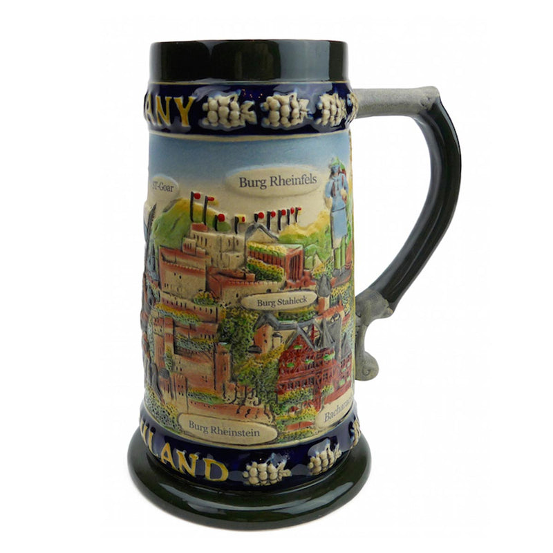 German Legends Stein without Lid-ST02