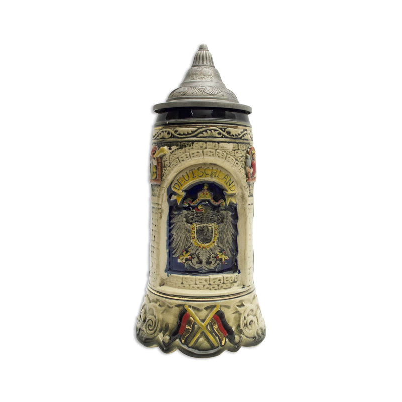 Scenic Germany Engraved Collectible Beer Stein with lid