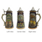 German Banner Collectible Beer Stein with Metal Lid