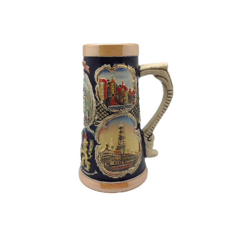 German Banner Collectible Beer Stein without Metal Lid-ST02