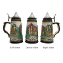 Mountain Village Beer Stein with Lid