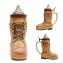 German Beer Boot Stein with lid