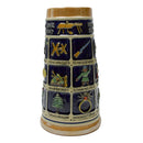 German Schnitzelbank Song .9L Ceramic Beer Stein -3