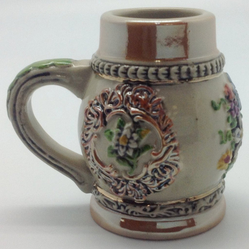 Engraved Beer Stein: Alpine Flowers Shot - GermanGiftOutlet.com
 - 3