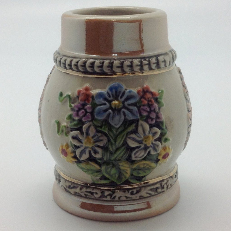 Engraved Beer Stein: Alpine Flowers Shot - GermanGiftOutlet.com
 - 2