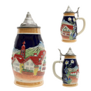 Engraved Beer Mug Alpine Village Beer Stein .75L with Lid