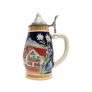 Engraved Beer Mug Alpine Village Beer Stein .75L with Lid