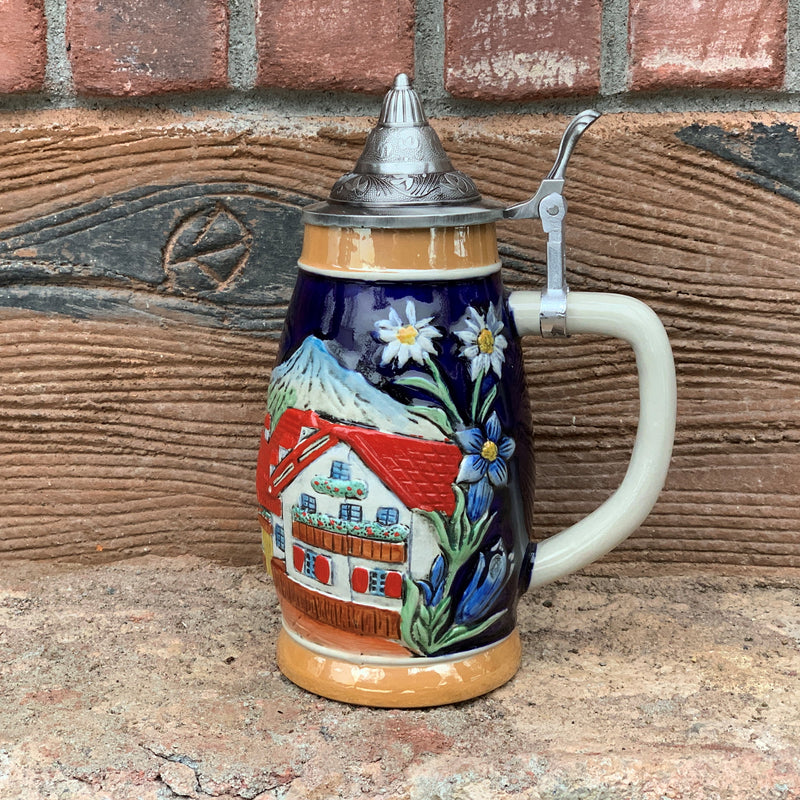 Germany Alpine Beer Stein with Lid