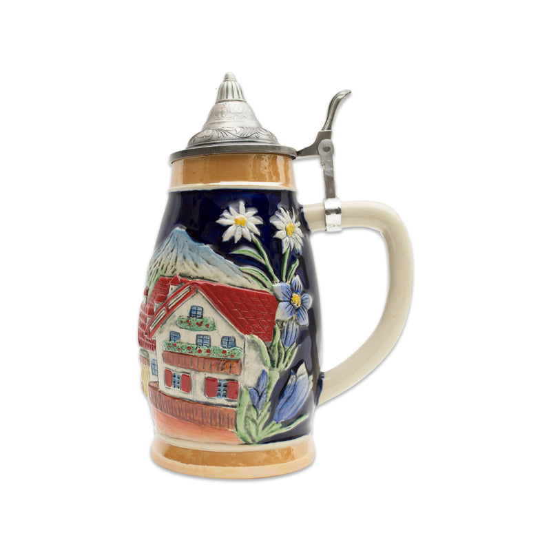 Germany Alpine Beer Stein with Lid