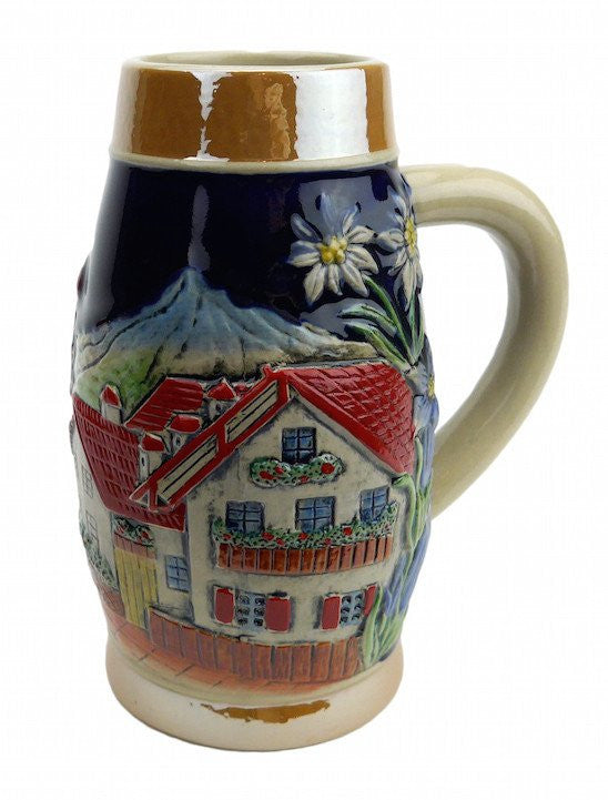 Germany Alpine Beer Stein without Lid - GermanGiftOutlet.com
 - 1
