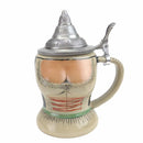 German Dirndl Ceramic Stein with Lid - GermanGiftOutlet.com
 - 1