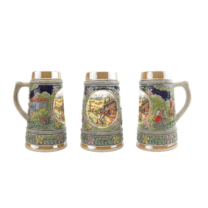 German Spring Ceramic Shot Beer Stein Collectible -6