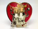 Red Heart Shaped Sun Catcher with Cuddling Cows - GermanGiftOutlet.com
 - 2