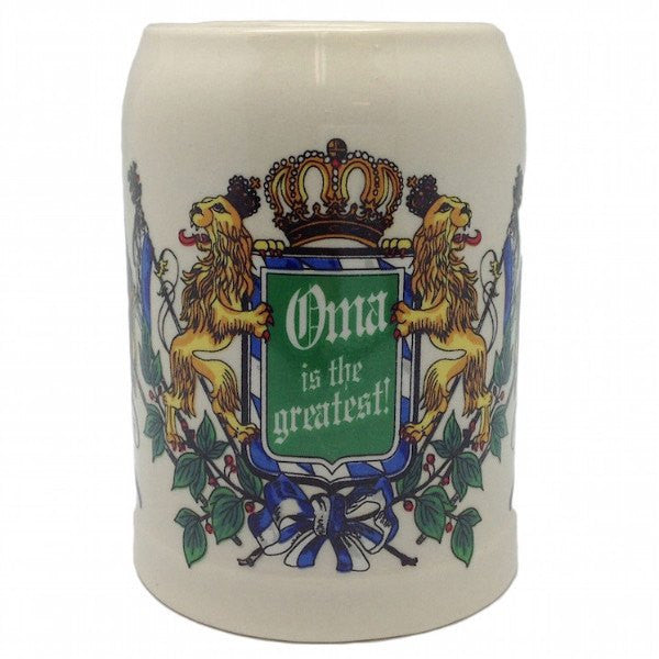 Ceramic Beer Stein German Gift For Oma - GermanGiftOutlet.com
 - 1