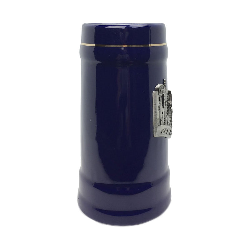 .75L Village Cobalt Blue Medallion Stein -3