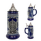 Engraved Ceramic Beer Stein .75L Eagle Medallion with Metal Lid