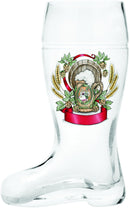 Glass Beer Boot: Harvest Crest - GermanGiftOutlet.com
 - 1