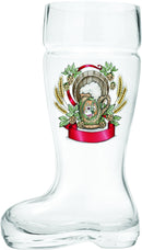 Glass Beer Boot: Harvest Crest - GermanGiftOutlet.com
 - 2