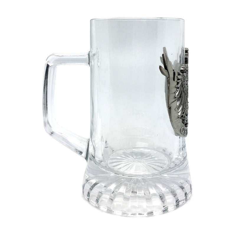 Glass Mug With Deutschland Crest - German Beer Mugs, Boots