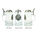 .5L Viking Medallion Glass Lidded Mug