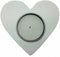 German Party Favor Heart Candle Votive White - GermanGiftOutlet.com
 - 1