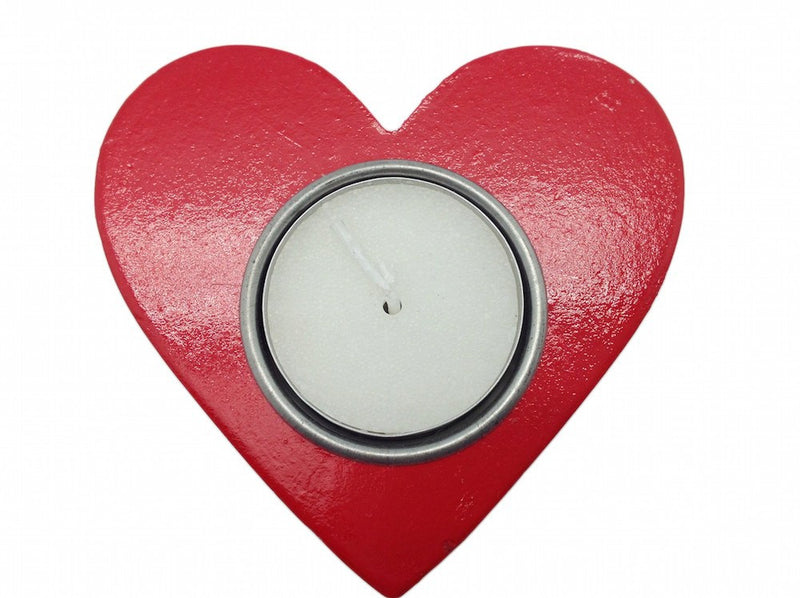 German Party Favor Heart Candle Votive Red - GermanGiftOutlet.com
 - 1