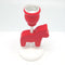 Red German Horse Candle Holders For Weddings - GermanGiftOutlet.com
 - 2