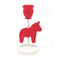 Red German Horse Candle Holders For Weddings - GermanGiftOutlet.com
 - 1