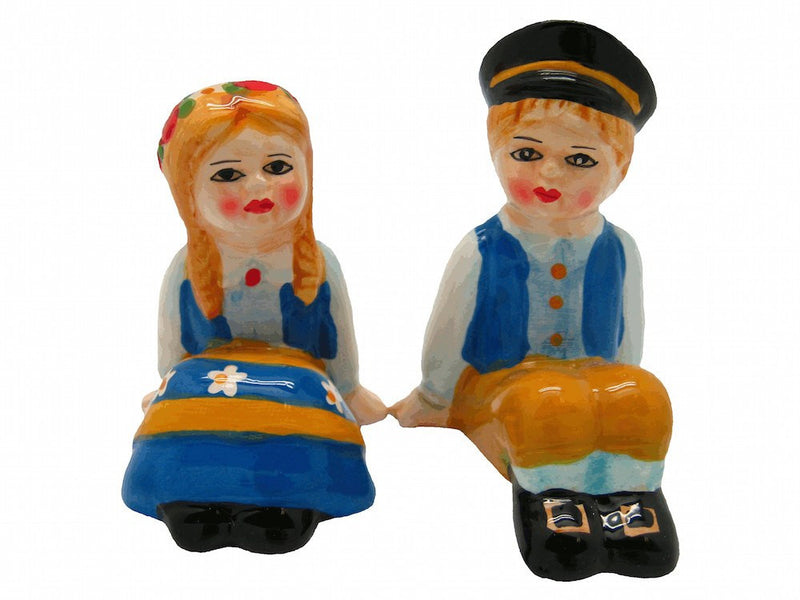 Vintage Salt and Pepper Shakers Swedish Sitting Couple - GermanGiftOutlet.com
 - 1