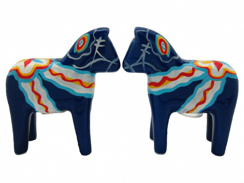 Blue Dala Horse Salt and Pepper Shakers - GermanGiftOutlet.com
 - 3