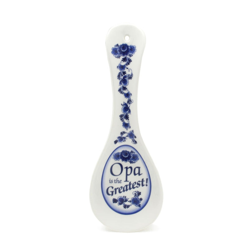 Gift for Opa Ceramic Spoon Rest: "Opa Is the Greatest"-SR01