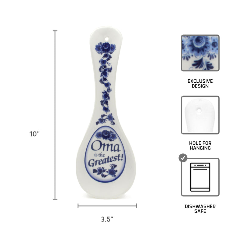 German Oma Gift Idea Ceramic Spoon Rest