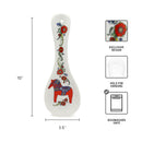 Ceramic Spoon Rest Swedish Red Dalarna Horse