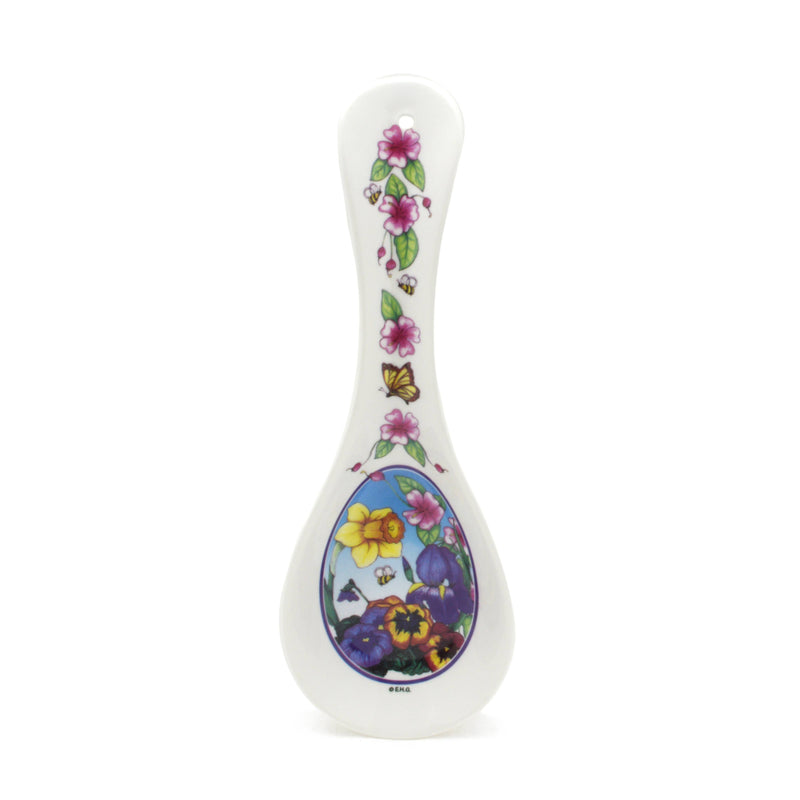 Ceramic Spoon Rest: European Spring - 1 - GermanGiftOutlet.com