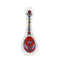 Kitchen Spoon Rest: Rosemaling Red-SR01