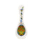 Ceramic Spoon Rest: Green Rosemaling-SR01