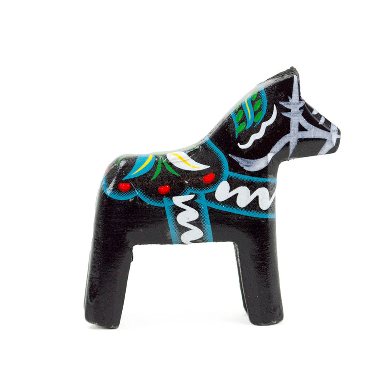 Black Wood Dala Horse-TO03