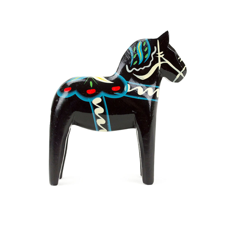 Black Wood Dala Horse-TO03