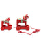 Swedish Horse Themed Pull Toy With Two Dala Horses -1
