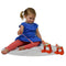 Swedish Horse Themed Pull Toy With Two Dala Horses -2