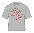 German Children's My Opa Loves Me T Shirt - GermanGiftOutlet.com
 - 1