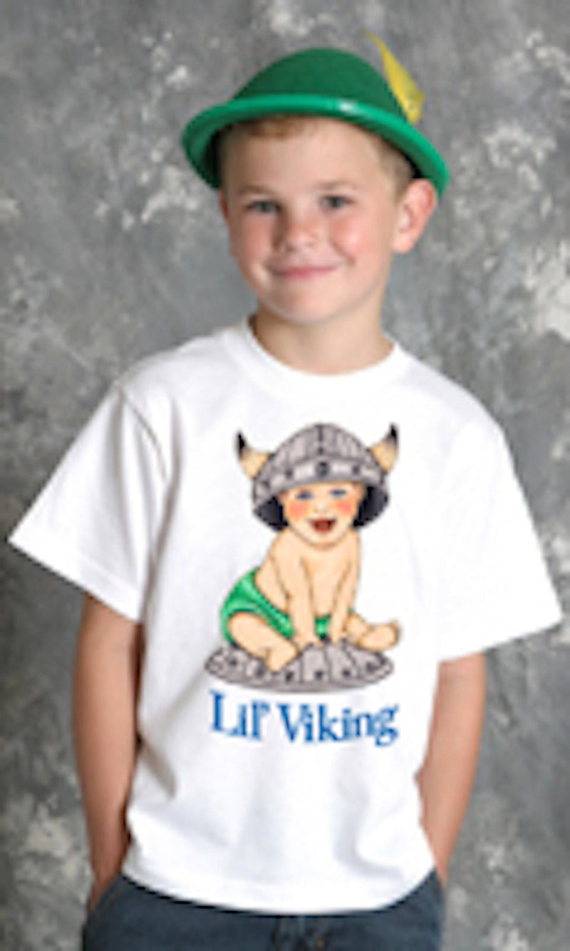 Norwegian Kids Shirts "Lil Viking" - GermanGiftOutlet.com
