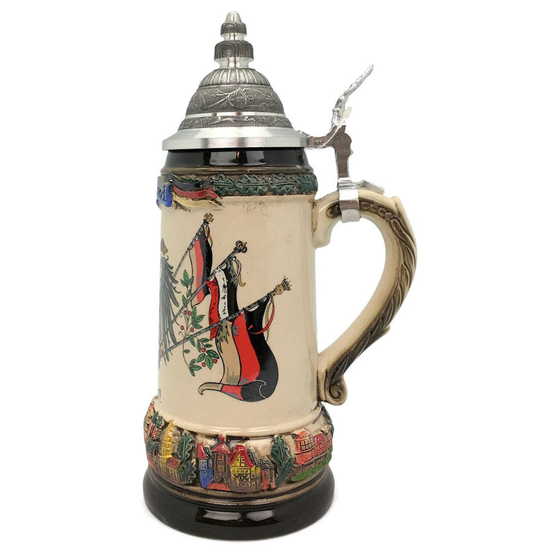 Classic Zoller & Born Deutschland Flag .75L German Beer Stein -2