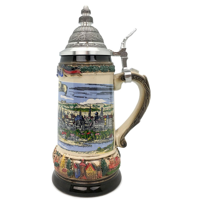 Classic Zoller & Born Munich Flag .75L German Beer Stein -2