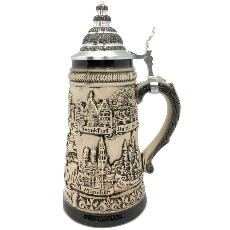 Deutschland Panorama 1L Zoller & Born German Beer Stein -2