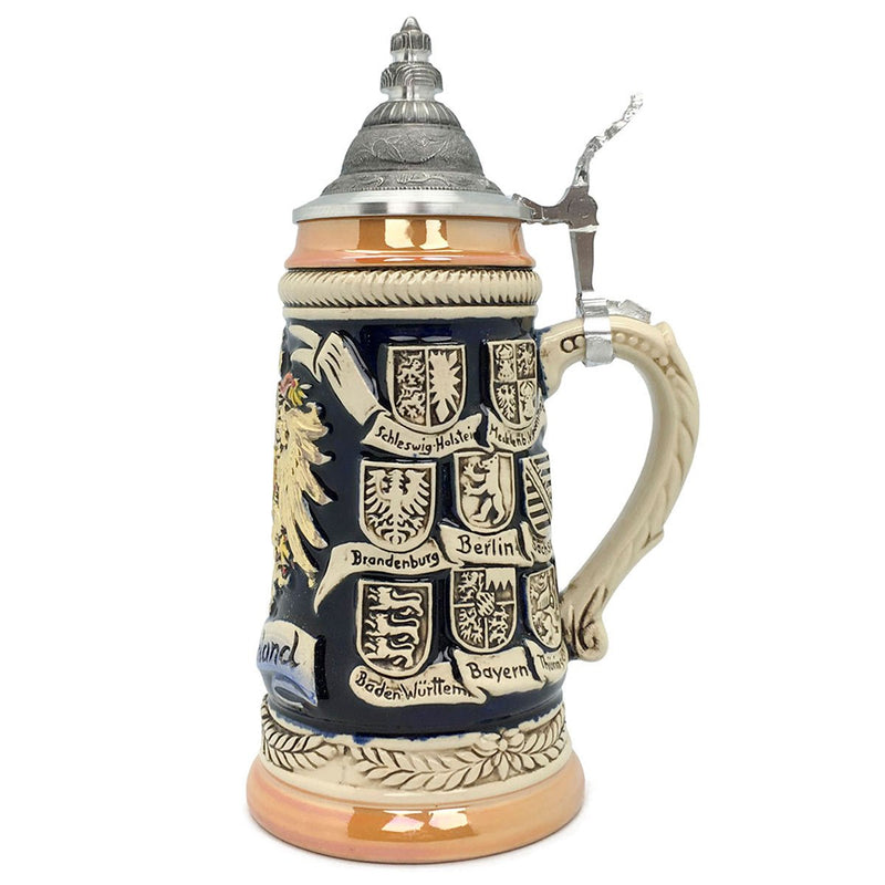 Stein Zoller Born Beer GermanGiftOutlet Bundeswappen & .5L Seidel – German