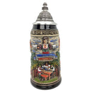 Biergarten 1L Zoller & Born Black Motif German Beer Stein -1