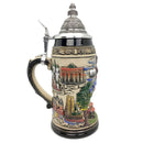Biergarten 1L Zoller & Born Black Motif German Beer Stein -3